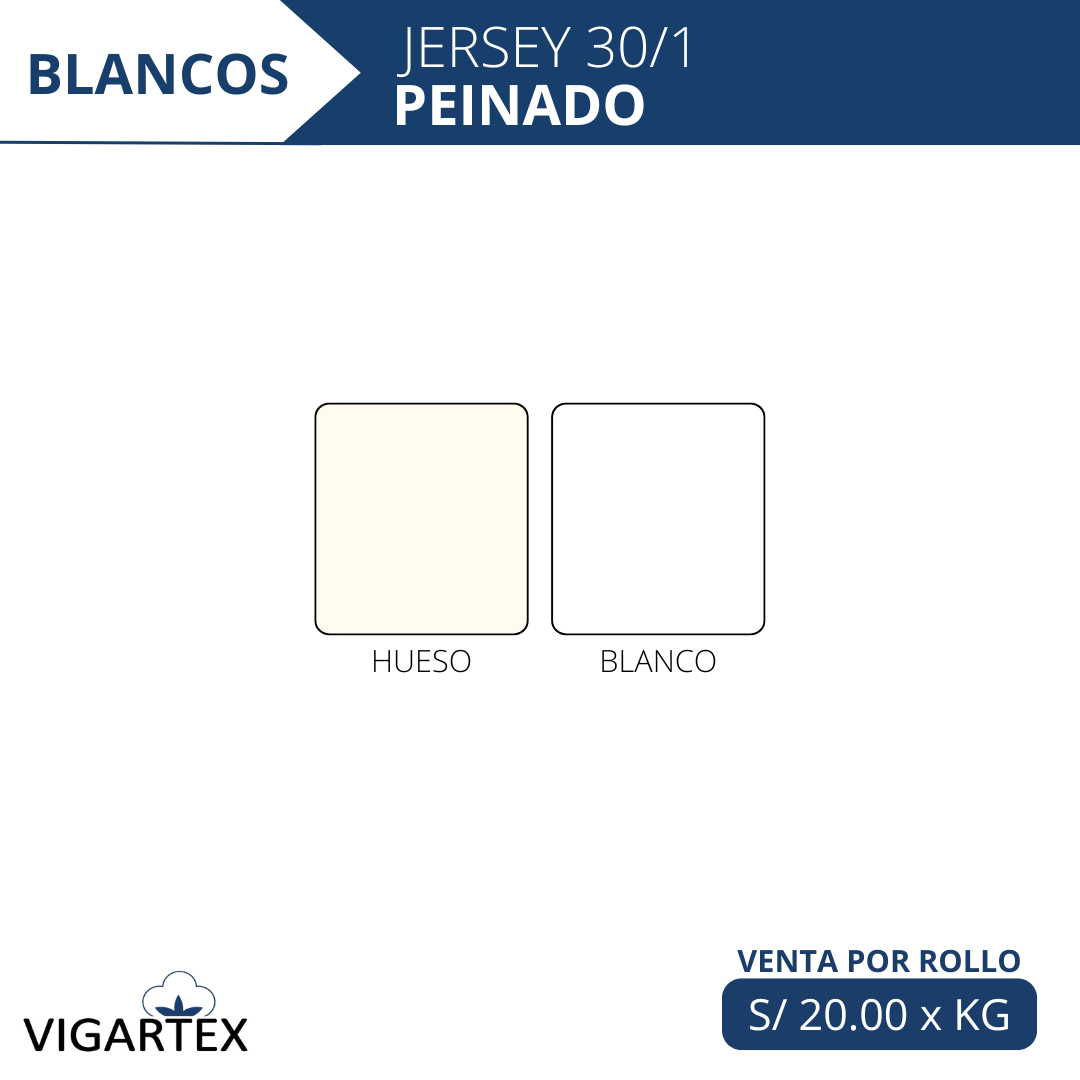 JERSEY 30/1 PEINADO