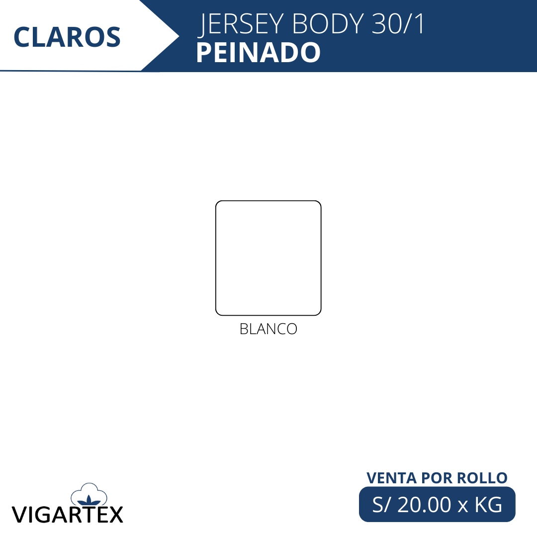 JERSEY BODY 30/1 PEINADO