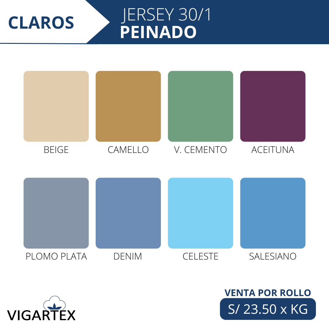 JERSEY 30/1 PEINADO