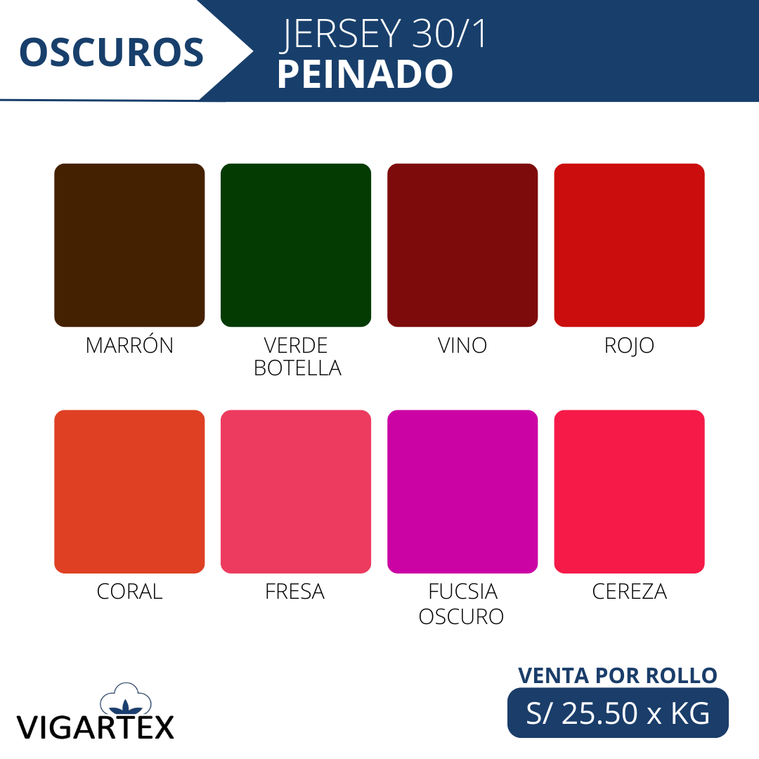 JERSEY 30/1 PEINADO