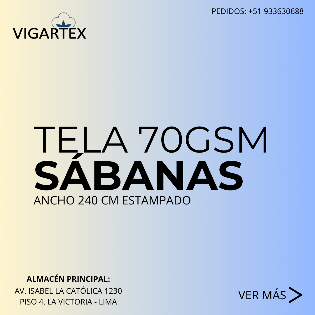 TELA SABANAS ESTAMPADA 70 GSM