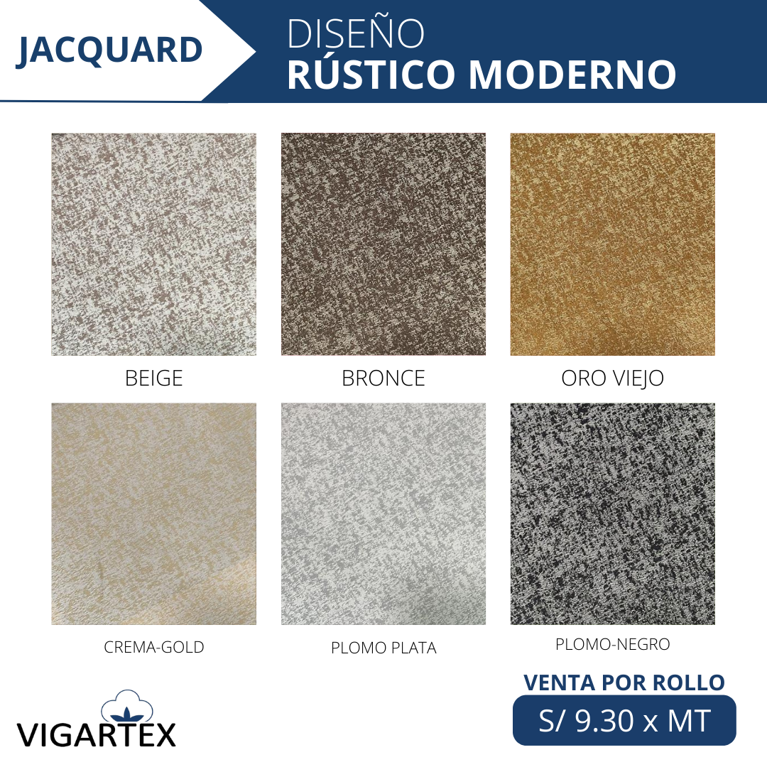 JACQUARD 2: RÚSTICOS, ONDAS, CÍRCULOS, etc