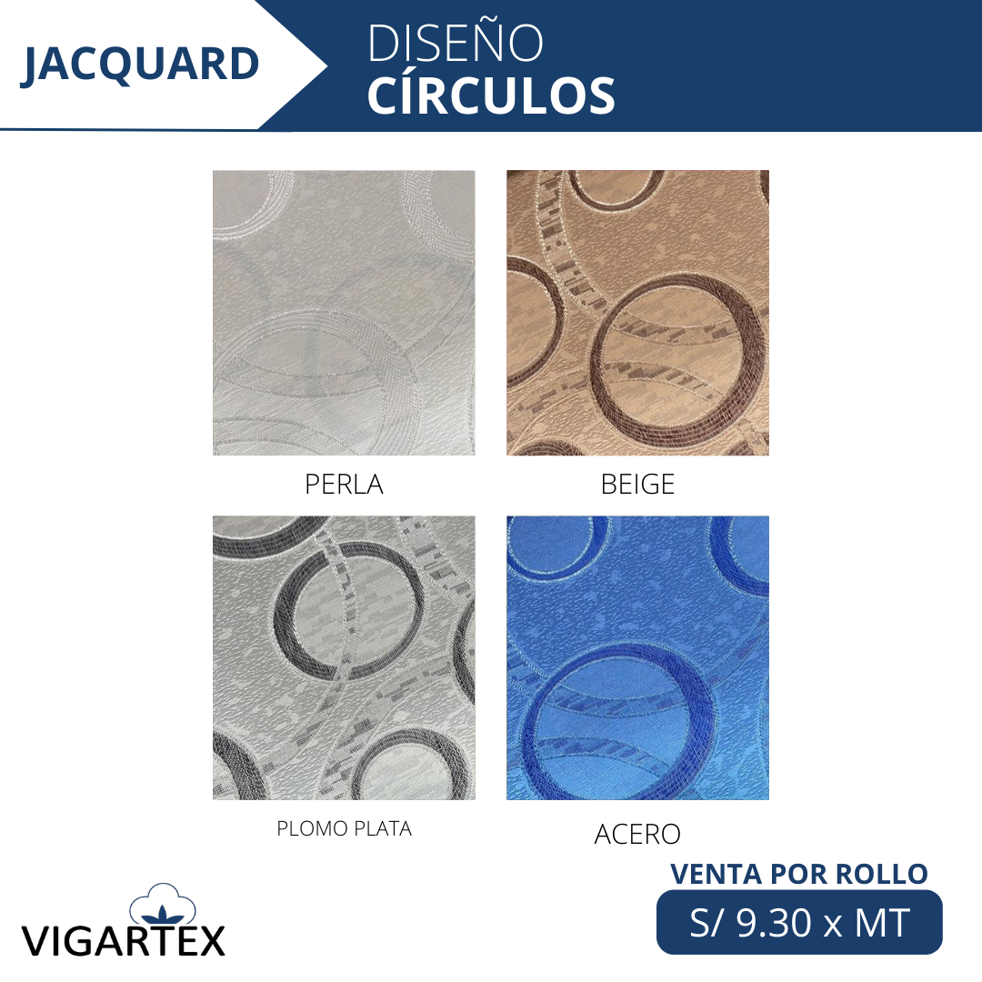 JACQUARD 2: RÚSTICOS, ONDAS, CÍRCULOS, etc